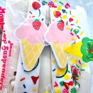 Movin' Up Suspenders Scoop Ice Cream Candy Sweets Berry Lollipop Kid Child NEW